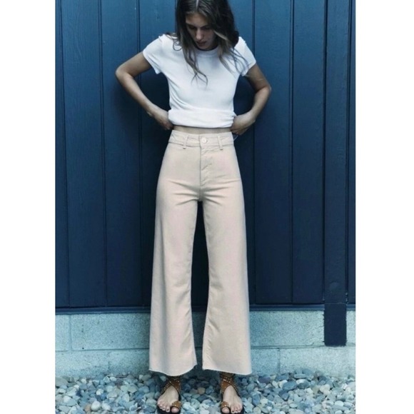 Zara Denim - Zara The‎ Marine Straight Jeans Women's Size 2 Wide Leg